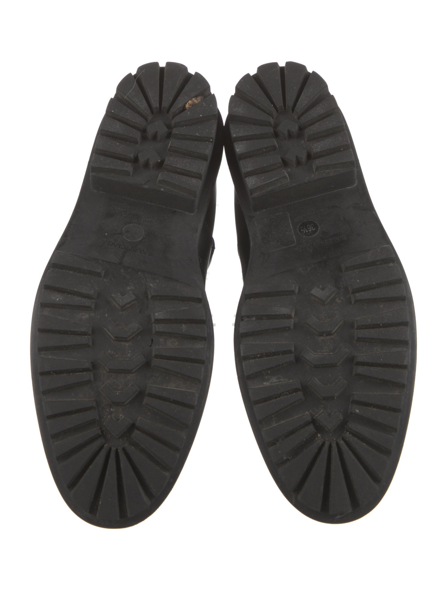 Balenciaga Leather Combat Boots